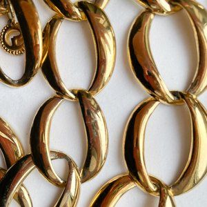 1990's St. John Large Link Chain Belt